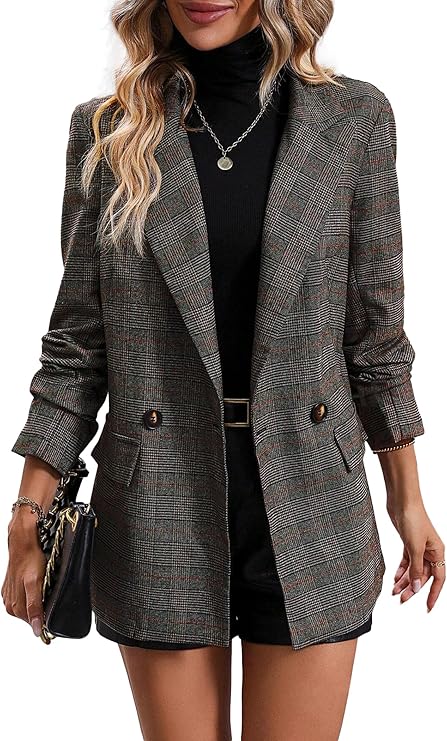 Plaid Lightweight Blazer