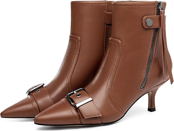 Kitten Heel Ankle Boots